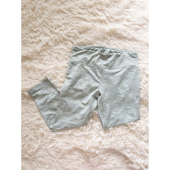 RBX athletic cropped leggings with a floral print gray size medium - Picture 9 of 9